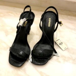 Express black heels   NWT size 7
